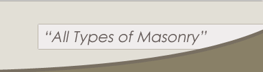 All Types Of Masonry